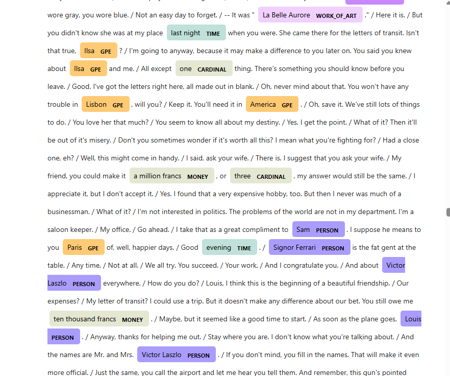 📊 Text Analysis using Named Entity Recognition 🐍